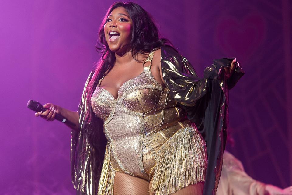 Lizzo performs during her 'Cuz I Love You Too Tour' at Radio City Music Hall on September 22, 2019 in New York City.