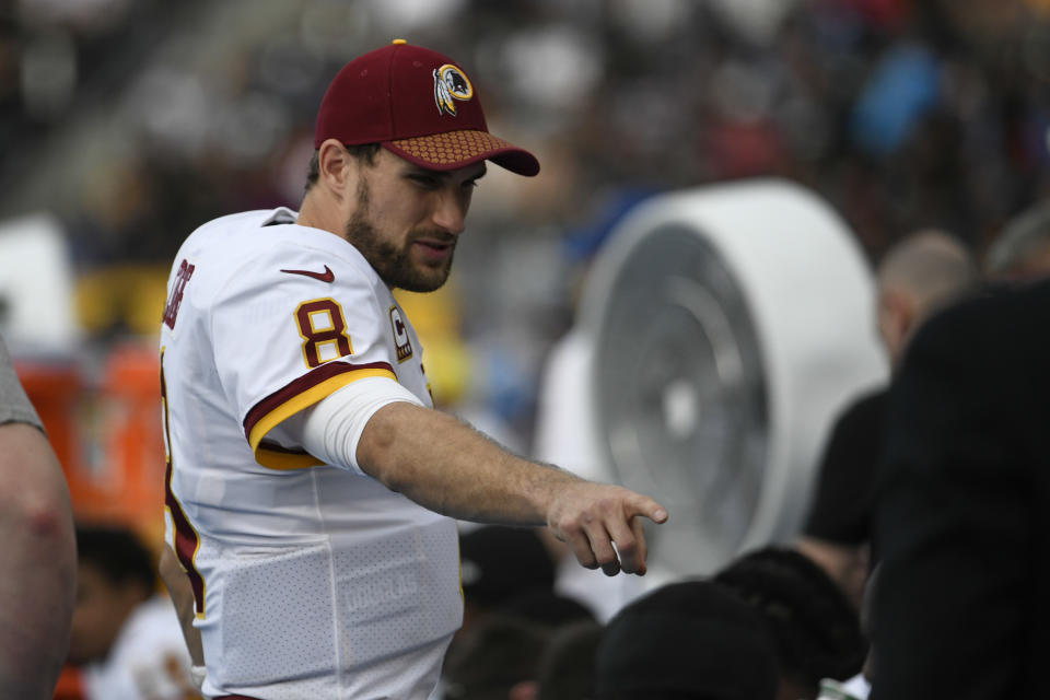 Kirk Cousins' future looms over the Redskins. (AP)