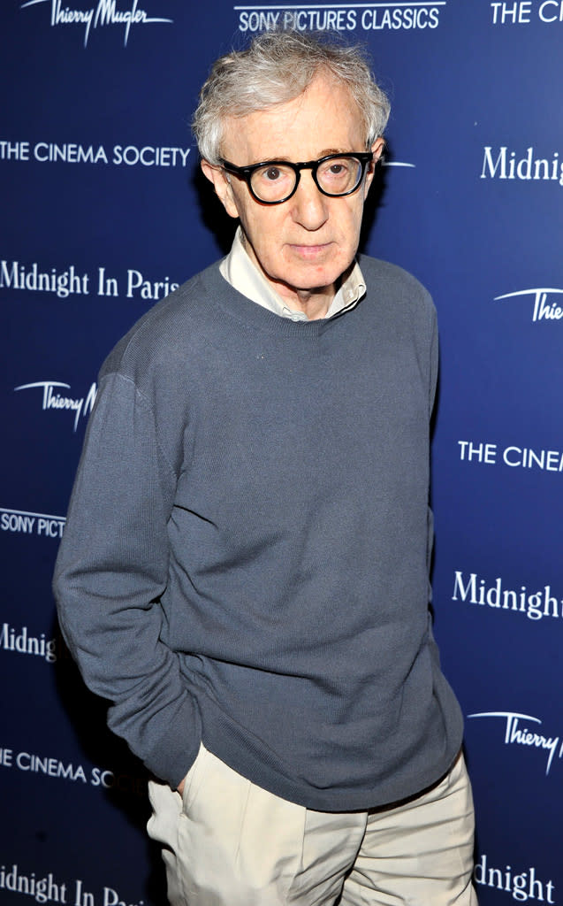 Woody Allen The Cinema Society And Thierry Mugler Screening Of Midnight In Paris