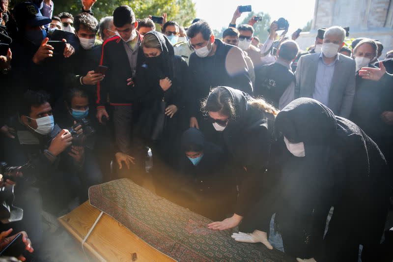 Iranian composer and opposition figure Mohammad Reza Shajarian's funeral, in Tus