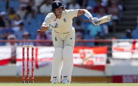 Joe Denly is cut in two by a fast ball - Credit: ap