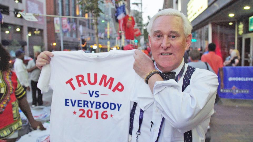 Roger Stone in the documentary "Get Me Roger Stone." Credit: Netflix