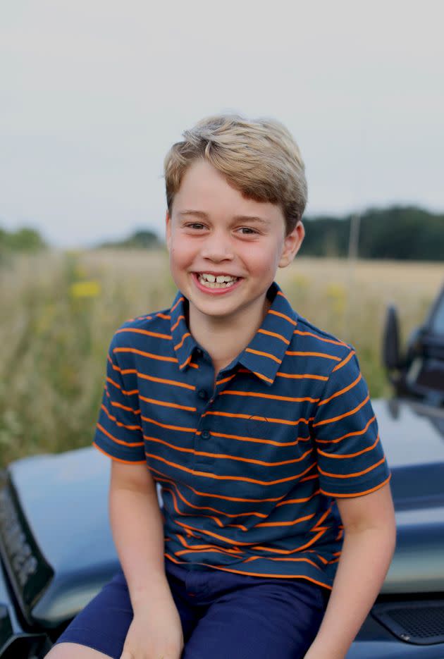 This July 2021 photo issued by Kensington Palace on July 21 shows Prince George in Norfolk, England, in a photo taken by his mother. The young royal celebrates his eighth birthday on July 22. (Photo: Duchess of Cambridge via AP)