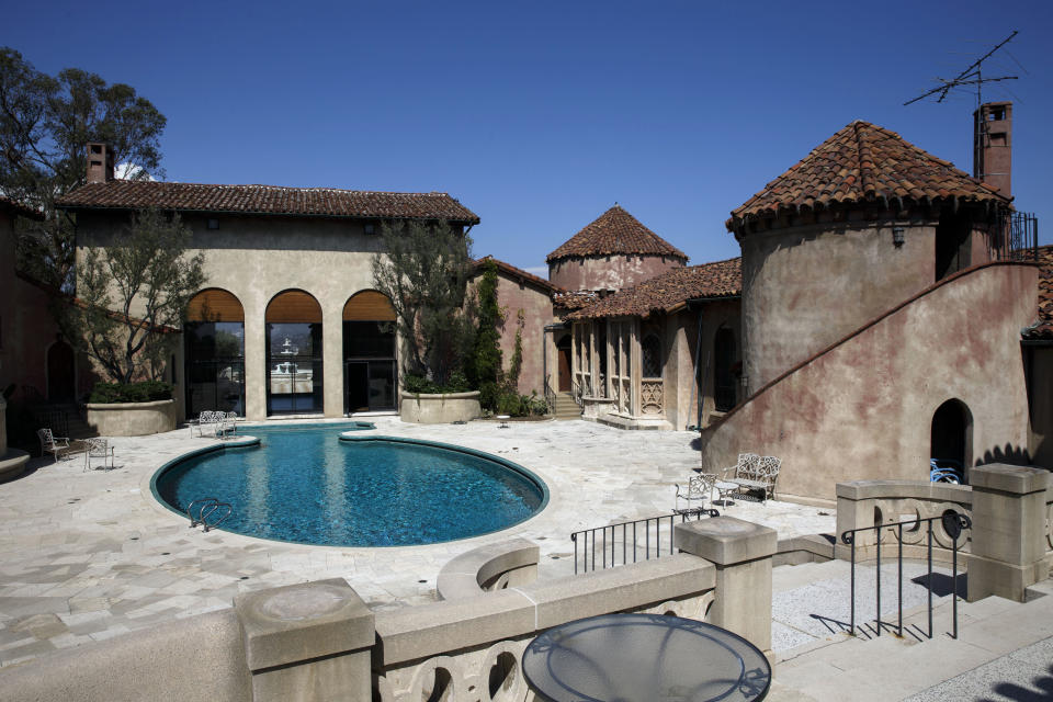 The 8-acre property&nbsp;features panoramic views and Roman villa-style buildings. (Photo: Patrick T. Fallon/Bloomberg via Getty Images)