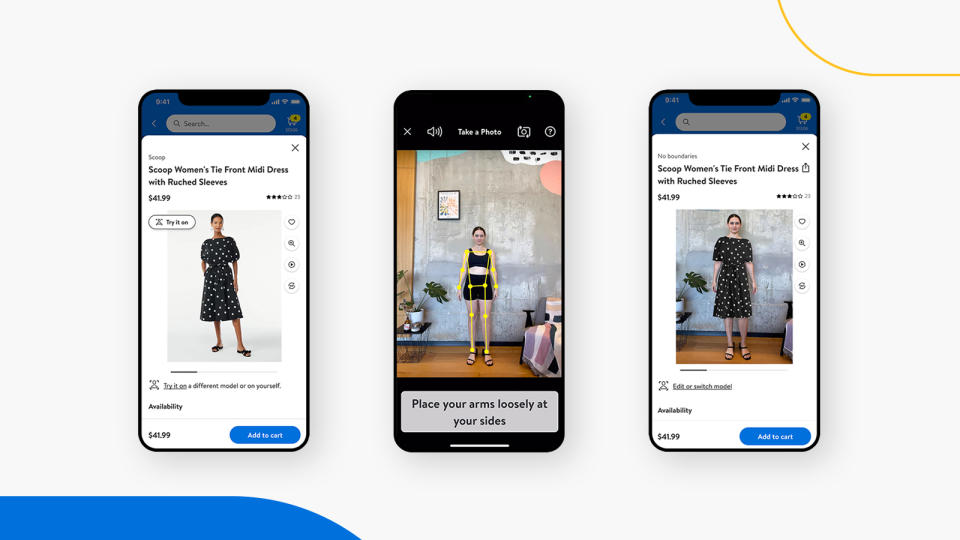 Walmart rolls out be-your-own-model features on its app.