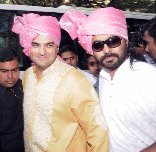 Sidharth Roy Kapur - the groom arrives for the wedding