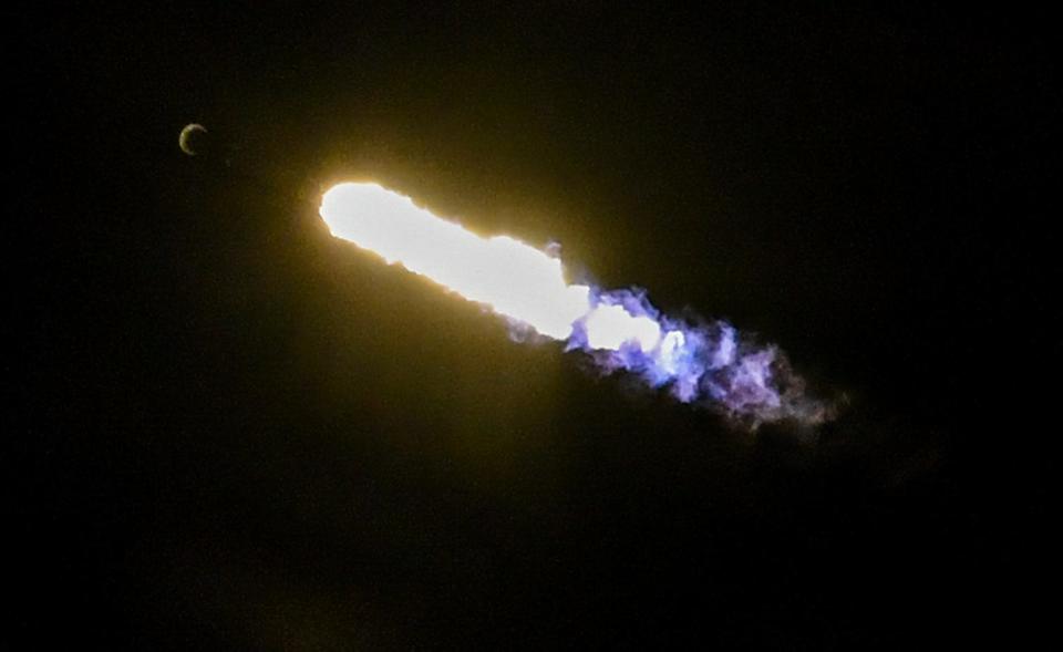 A SpaceX Falcon 9 rocket lifts off from Pad 40 at Cape Canaveral Space Force Station Wednesday, July 3, 2024 carrying 20 Starlink internet satellites.Craig Bailey/FLORIDA TODAY via USA TODAY NETWORK