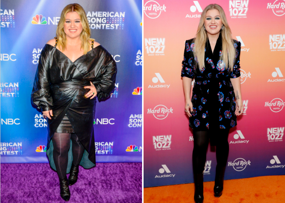 Inspiring Before and After photos of Kelly Clarkson's Recent Weight Loss