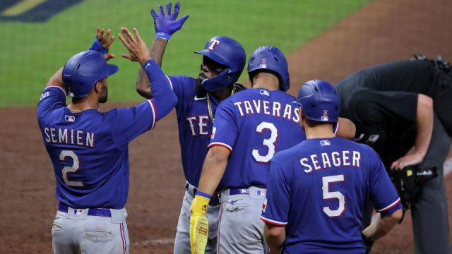 Adolis García hits a GRAND SLAM for the Rangers, extending their deep lead  over the Royals - BVM Sports