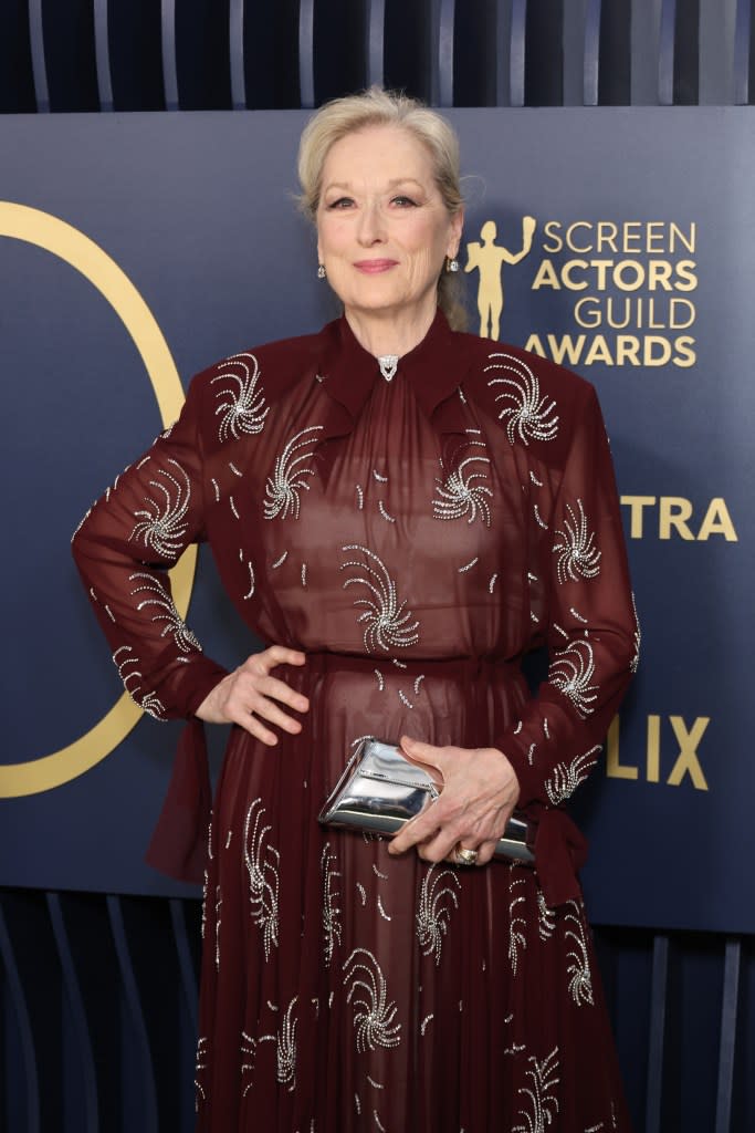 Meryl Streep at the SAG Awards 2024. WireImage