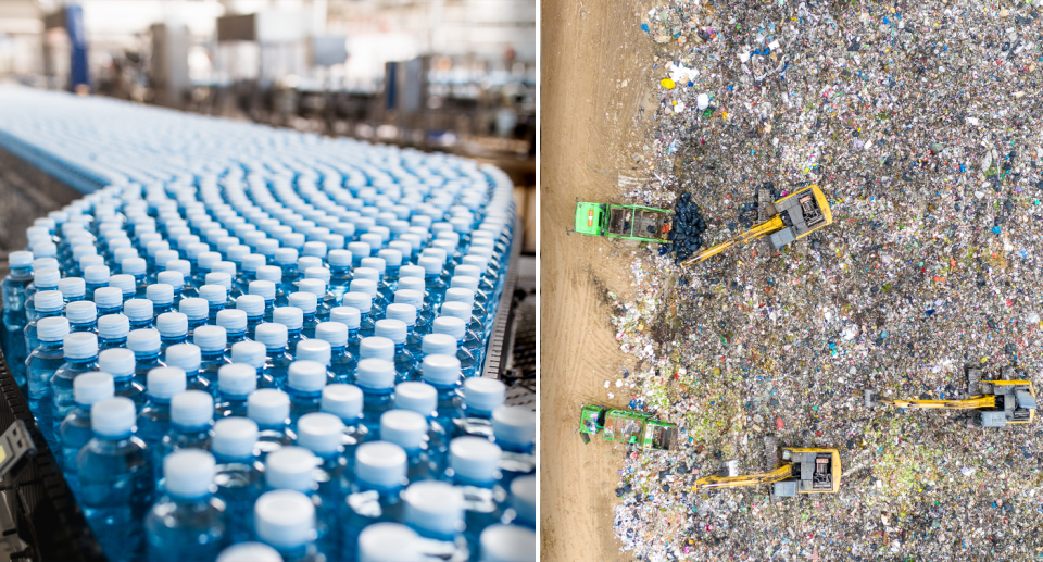 The majority of plastic used in Australia is not recycled. Source: Getty