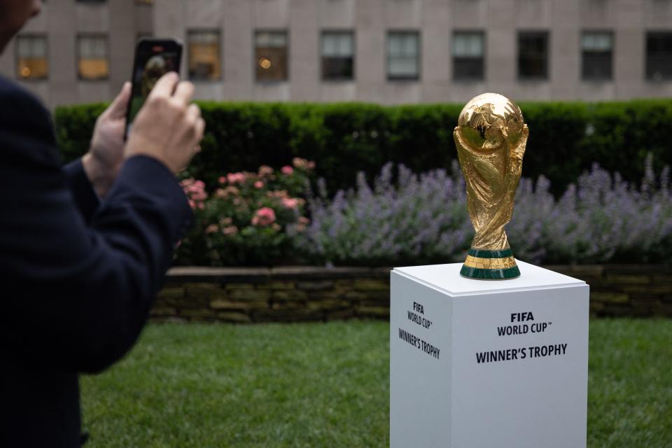 Por primera vez en la historia, tres países serán sede conjunta de un mundial de Fútbol: Canadá, Estados Unidos y México (Foto: Yuki Iwamura/AFP).