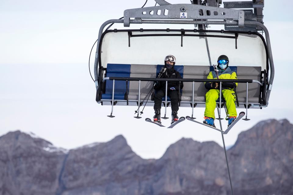 When you board a ski lift at most resorts, you won't be allowed to ride with strangers, and you'll have to wear a face covering since you won't be able to social distance in that setting.
