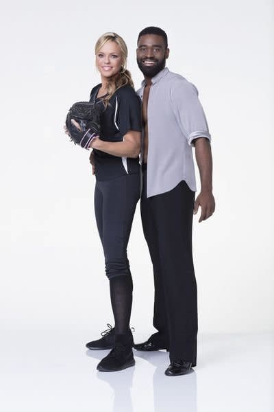 Jennie Finch Daigle and Keo Motsepe&nbsp; (Photo: ABC)