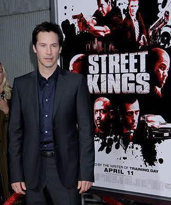 Keanu Reeves at the Los Angeles premiere of Fox Searchlight Pictures' Street Kings