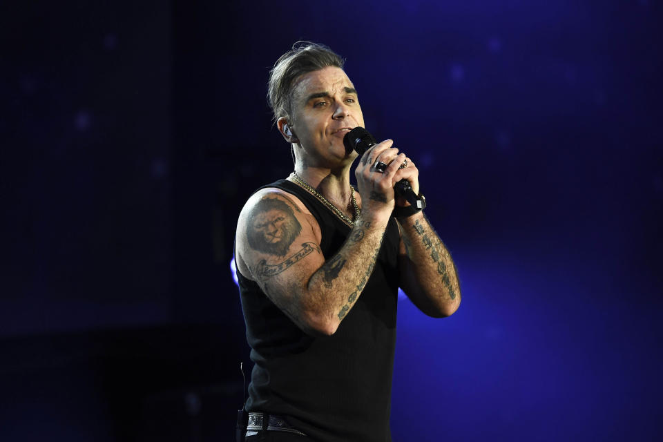 Robbie Williams performs at British Summer Time 2019, Hyde Park in London. (KGC-138/STAR MAX/IPx)