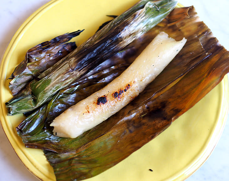'Pulut panggang ikan' is smoky and slighty chewy but delicious with the sweet tasting flaked fish.