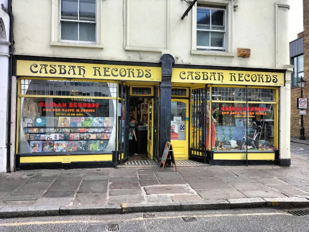  Casbah Records store front. 