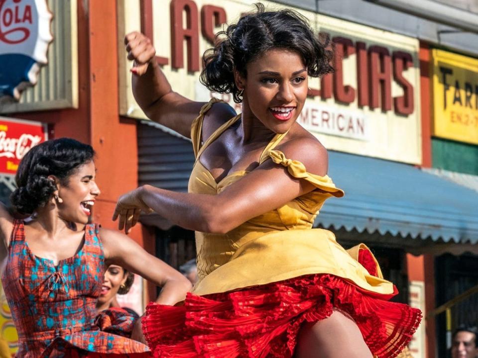 Ariana DeBose in a yellow dress