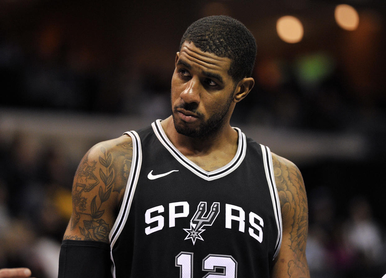 LaMarcus Aldridge gave the home fans in Portland reason to smile on Wednesday. (AP)