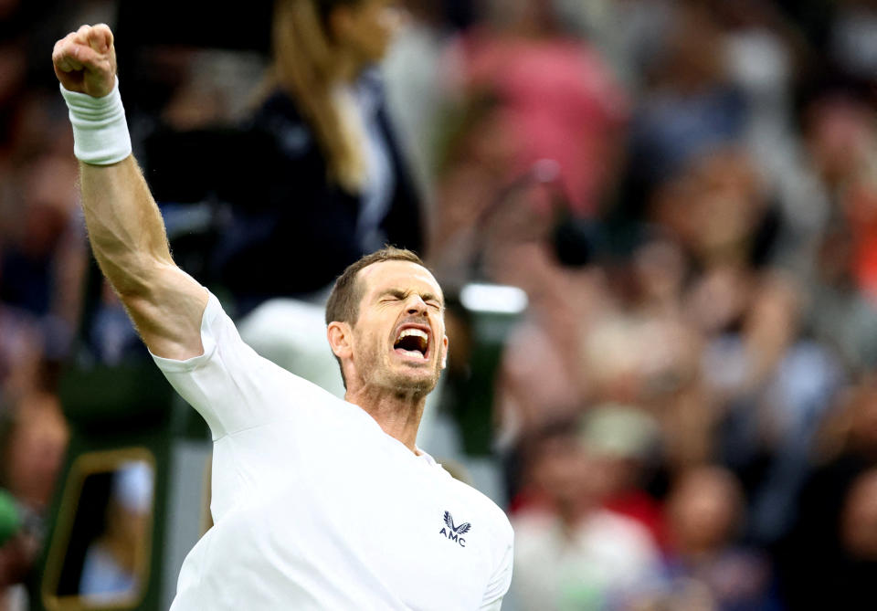Andy Murray needed four sets to win his first round match at Wimbledon against Australia's James Duckworth
