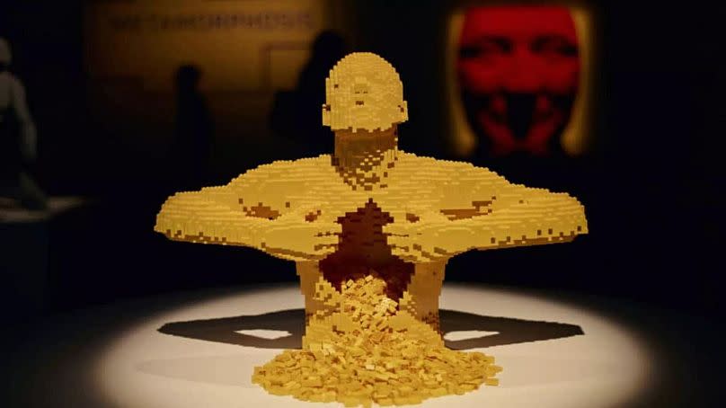 A display at The Art of the Brick, the world's most popular LEGO® art exhibition in Paris.