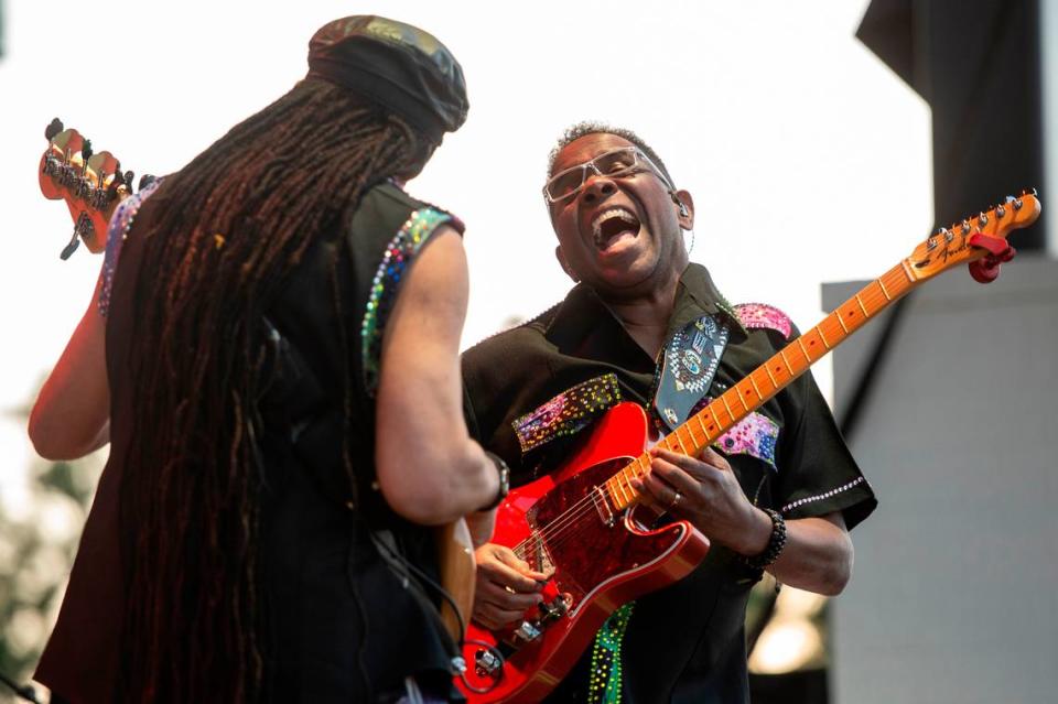 KC and The Sunshine Band performs at the inaugural show at The Sound Amphitheater in Gautier on Friday, April 12, 2024. Hannah Ruhoff/Sun Herald