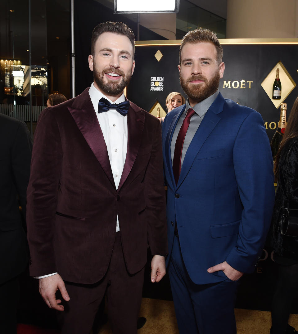 <a href="https://www.huffpost.com/entertainment/topic/chris-evans" target="_blank" rel="noopener noreferrer">Chris Evans's</a> little brother is actor <a href="https://www.huffpost.com/topic/scott-evans" target="_blank" rel="noopener noreferrer">Scott Evans</a>, who's best known for playing police officer Oliver Fish on the ABC daytime soap opera "One Life to Live."