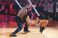 Jacoby Jones and Karina Smirnoff perform on "Dancing With the Stars."
