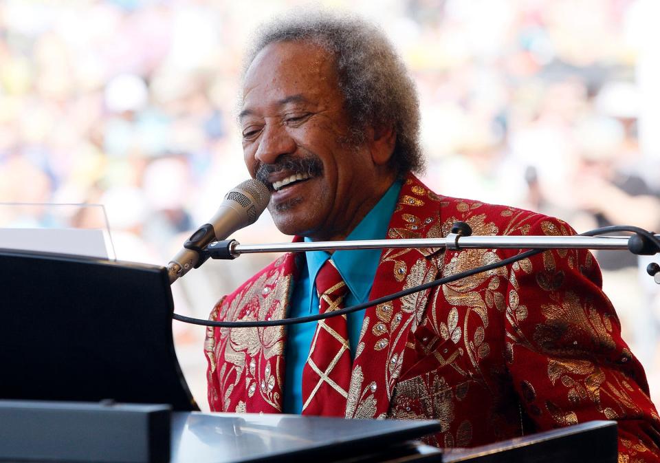 In this file photo dated Saturday, May 7, 2011, Allen Toussaint performs at the†New Orleans Jazz and Heritage Festival in New Orleans. Legendary New Orleans musician Toussaint died after suffering a heart attack after a concert he performed in the Spanish capital, Madrid, after emergency services were called Monday Nov. 9, 2015, to his hotel.