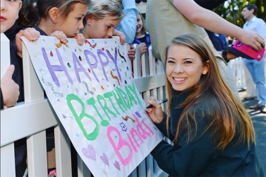 Bindi celebrates her 19th bday at Australia Zoo