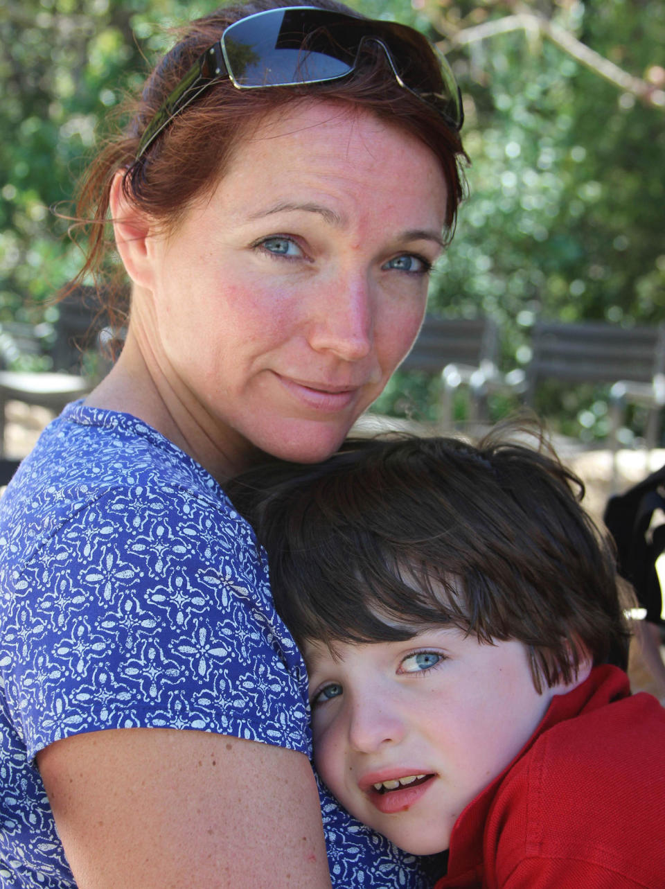 Nicole and her son Dylan, who was murdered at age 6 in the Sandy Hook school shooting. With every new mass shooting, she thinks of the other victims' families joining a club they, like she, never wanted to be part of. (Courtesy of Nicole Hockley)