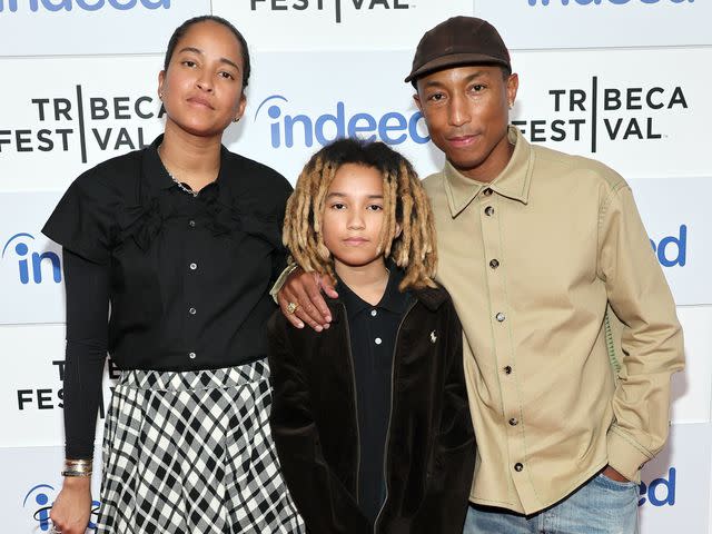 Pharrell Williams shares rare family photo with wife and son