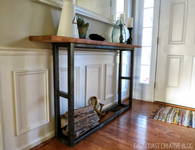 DIY Console Table - Skinny Entryway Table