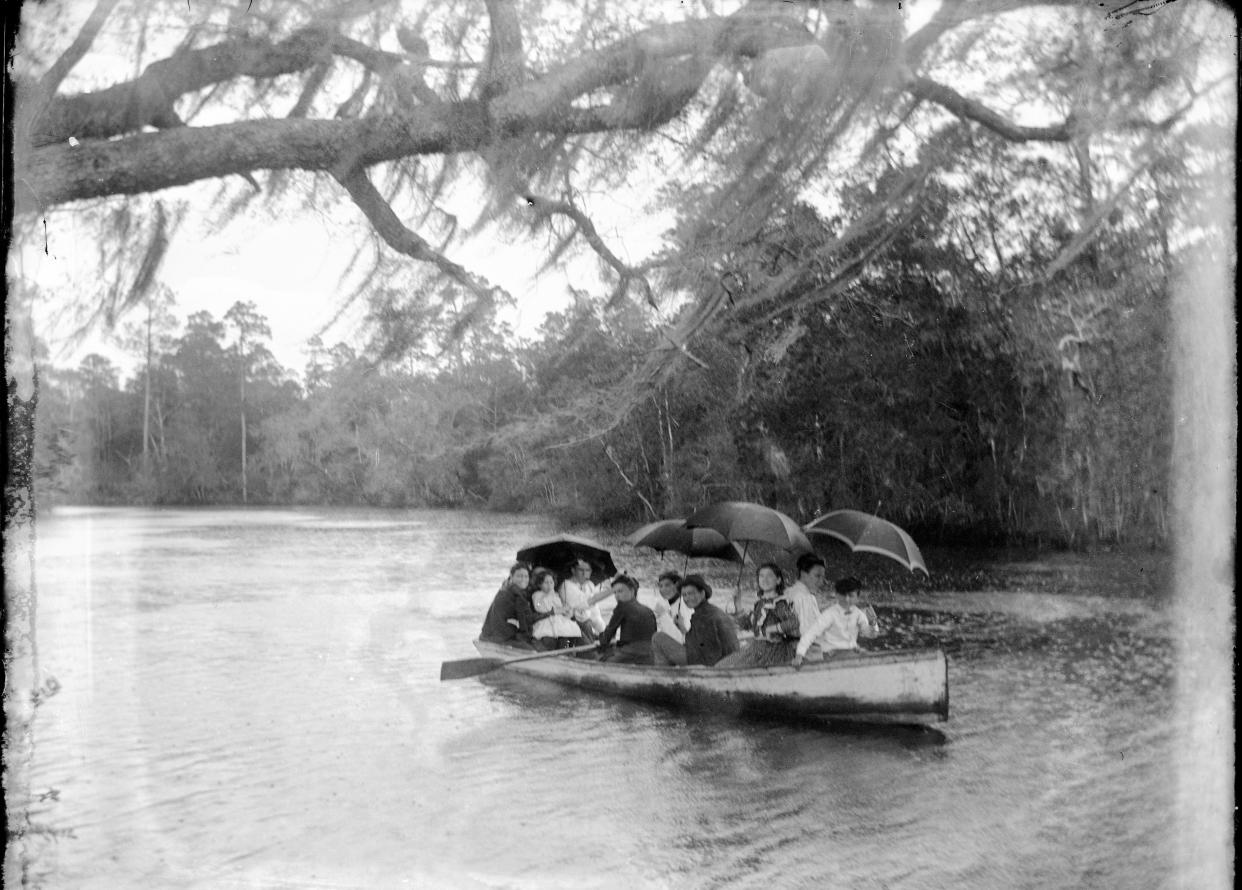 Women in a canoe travel on Fishweir Creek, a tributary of the St. Johns River, in this photo taken in about 1920. It's from Andrew Nicholas' book "Exploring the St. Johns River."