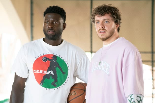 White Men Can't Jump' Review: Jack Harlow and Sinqua Walls Are So-So Subs  for Originals Woody Harrelson and Wesley Snipes