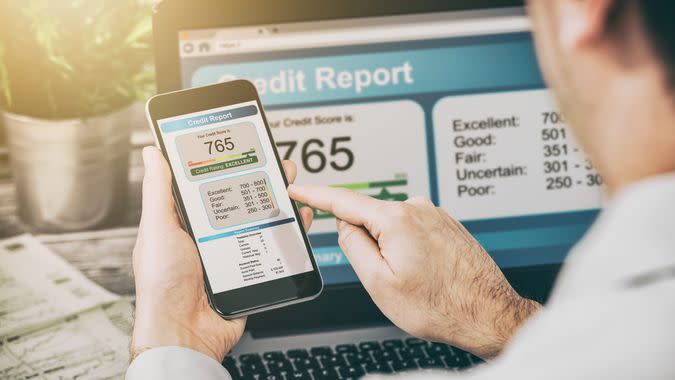 report credit score banking application risk form document.