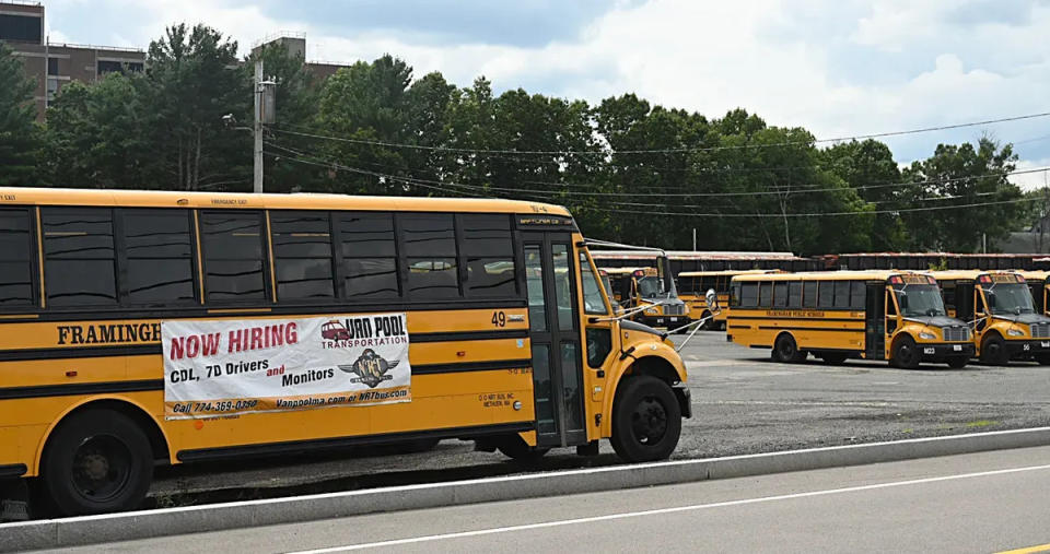 In Framingham, a shortage of drivers has led to students being late arriving to school, as well as having to stay later at the end of the day.