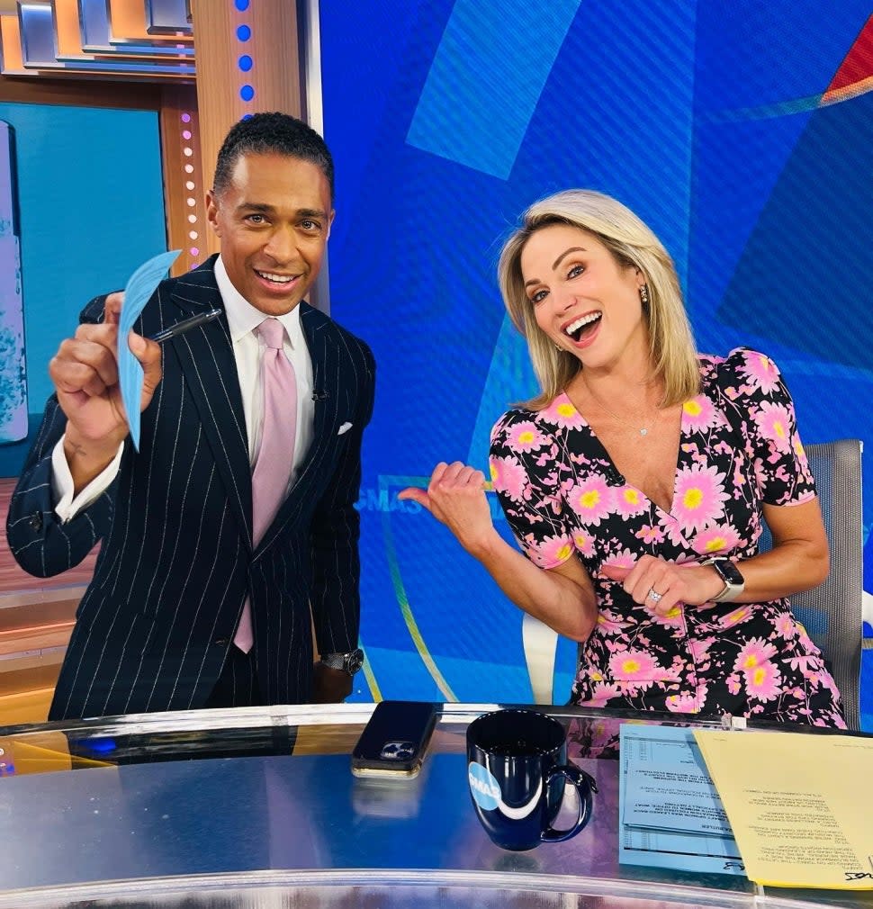 TJ Holmes and Amy Robach