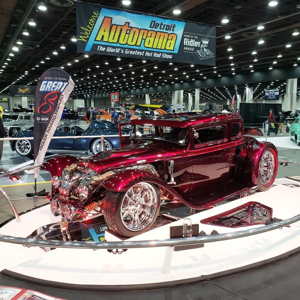 Custom vehicle on display at Autorama.