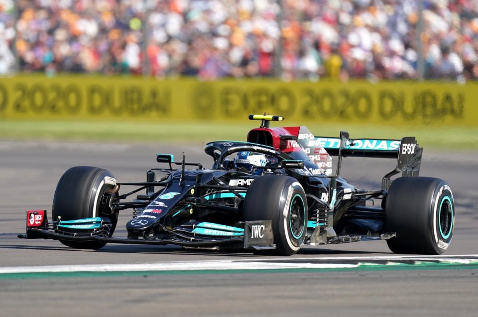 The 2021 British Grand Prix won by Lewis Hamilton was F1’s first carbon neutral broadcast. (Tim Goode/PA) (PA Archive)