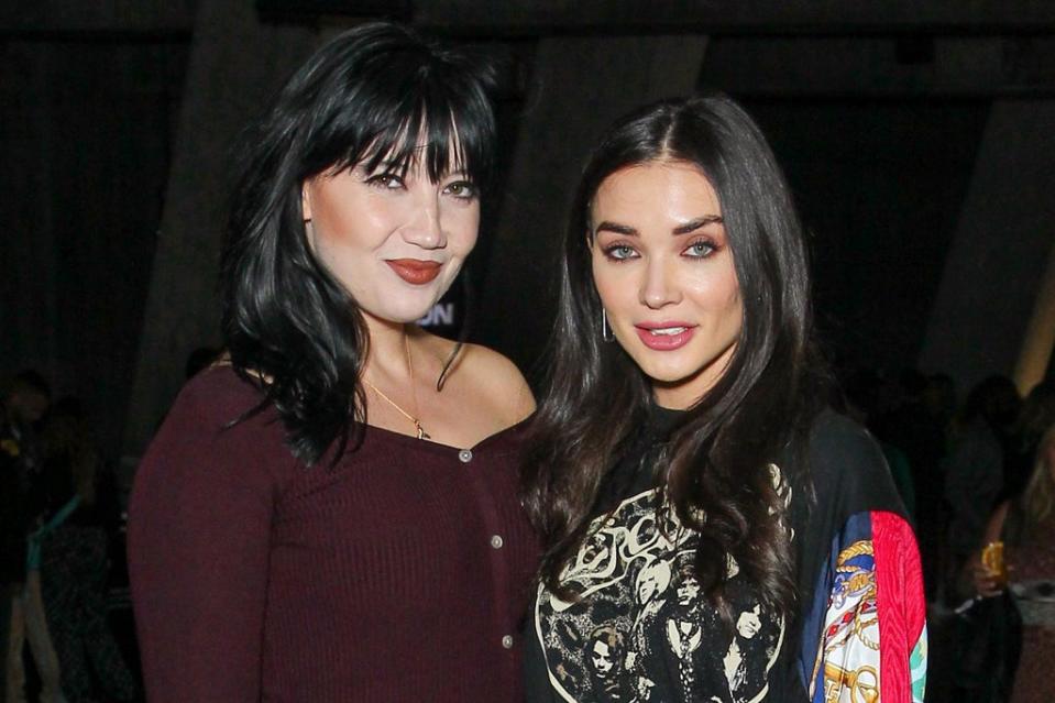 Daisy Lowe and Amy Jackson at the NBA x Hennessy launch party (Dave Benett)