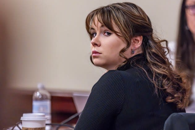 Hannah Gutierrez-Reed during her involuntary manslaughter trial. - Credit: Luis Sánchez Saturno/Getty Images