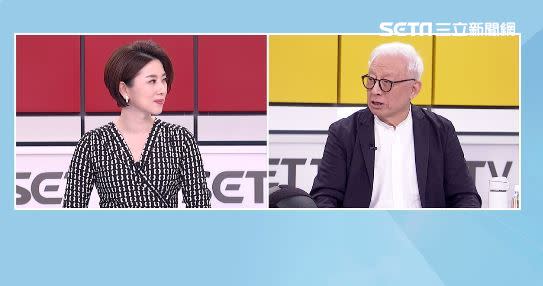 聯電創辦人曹興誠接受《三立新聞》主持人許貴雅主持的政論節目《新台灣加油》訪問。