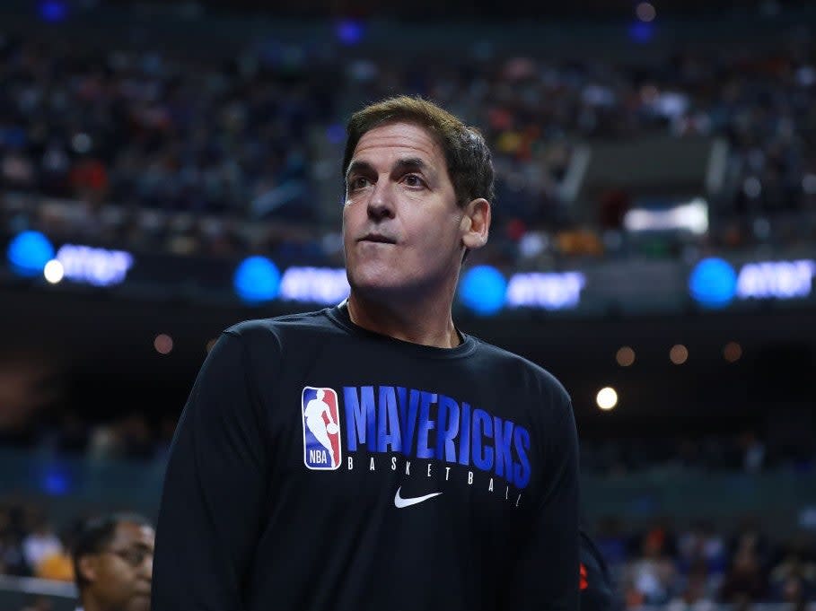 <p>Mark Cuban, ha anunciado detalles sobre las transacciones de criptomonedas de su equipo de la NBA</p> (Getty Images)