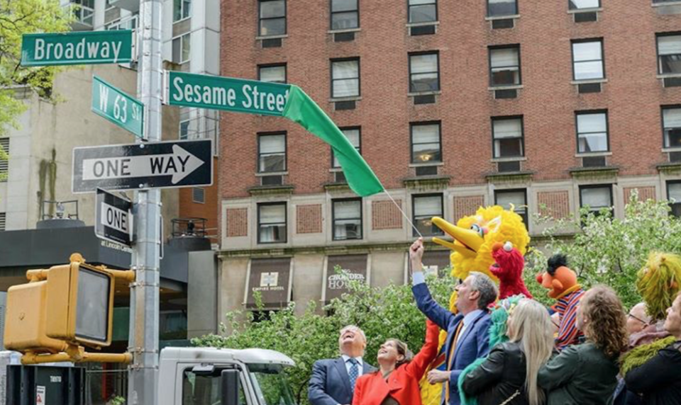 NYC Sesame Street renaming ceremony