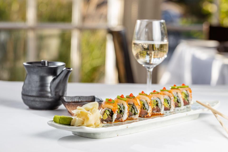 The Honshu sushi roll at LoLa 41 in Palm Beach.