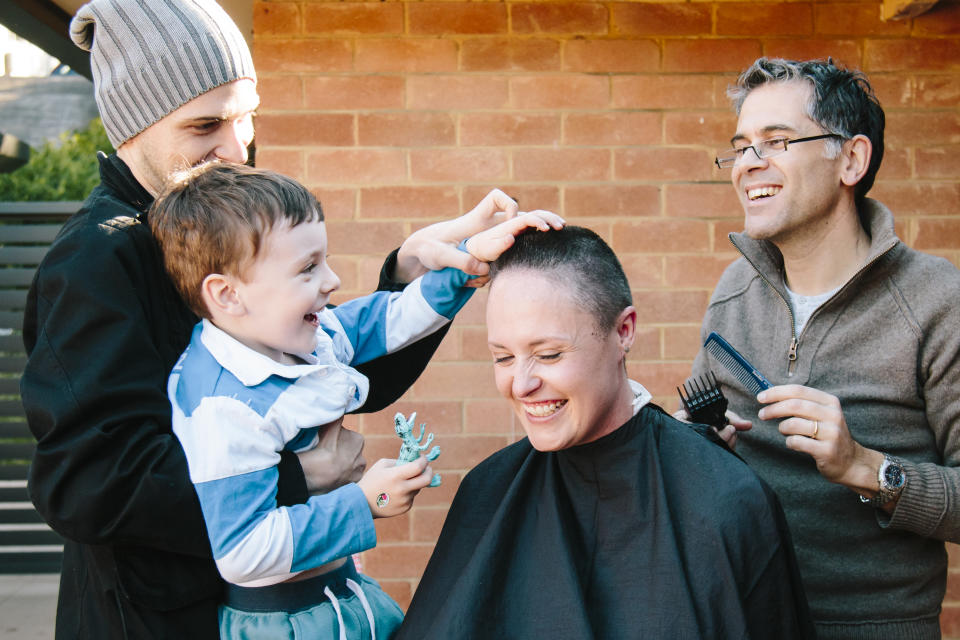 Laura involved her kids in the process to educate the on what was happening. Photo: Bows and Ties Photography