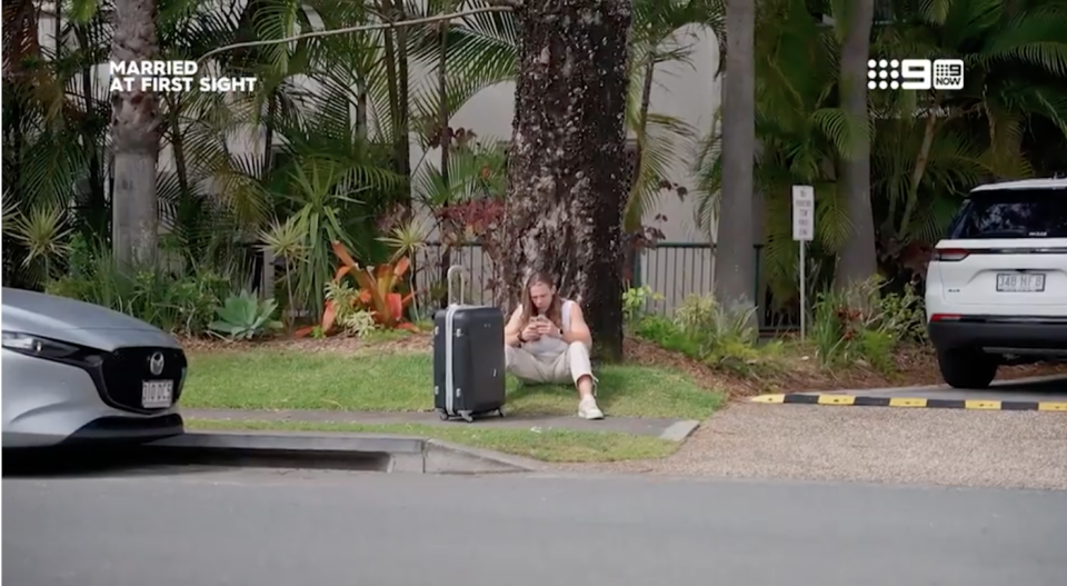 Jayden MAFS sitting on ground 