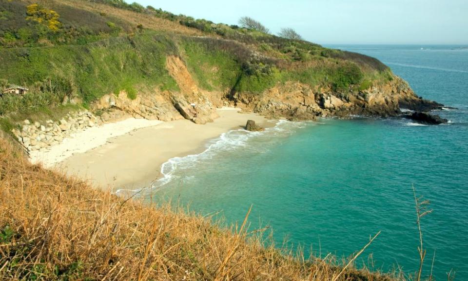 A beach in the Channel Islands